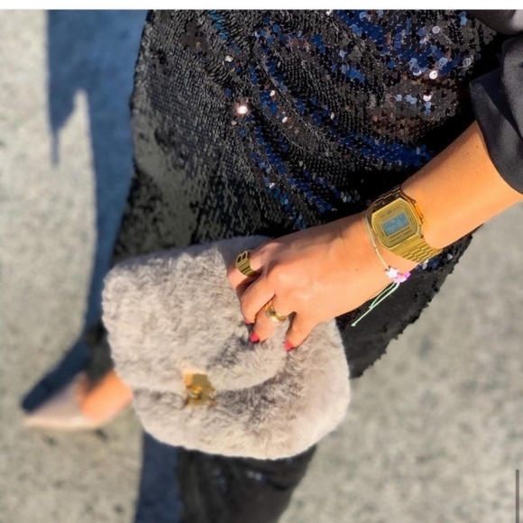 ZARA Ruched Sequin Skirt - Picture 11 of 12